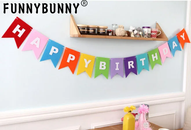 FUNNYBUNNY счастливый плакат "с днем рождения"-День рождения украшения-премиальное качество плакат "с днем рождения"-аксессуары для вечеринки, дня рождения для детей