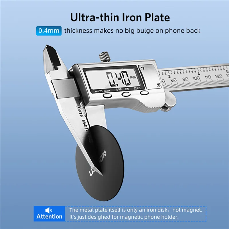 USLION Metal Plate Disk For Magnetic Car Phone Holder Iron Sheet Sticker For Magnetic Mobile Stand Mount Automobile Adsorption