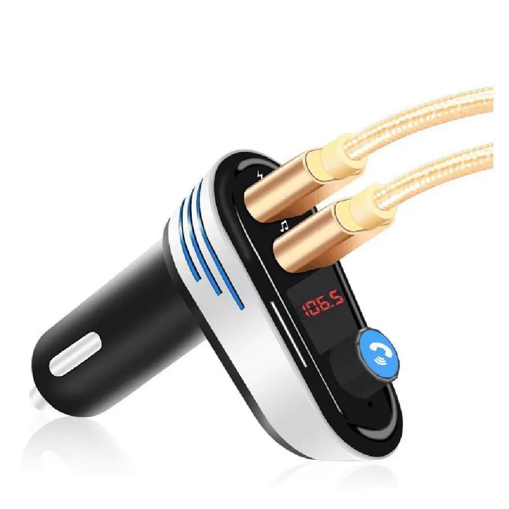 Беспроводной автомобильный Bluetooth fm-передатчик, MP3 Hands-free зарядный плеер вызов двойной USB зарядное устройство Поддержка SD lcd двойной USB автомобиль Cha