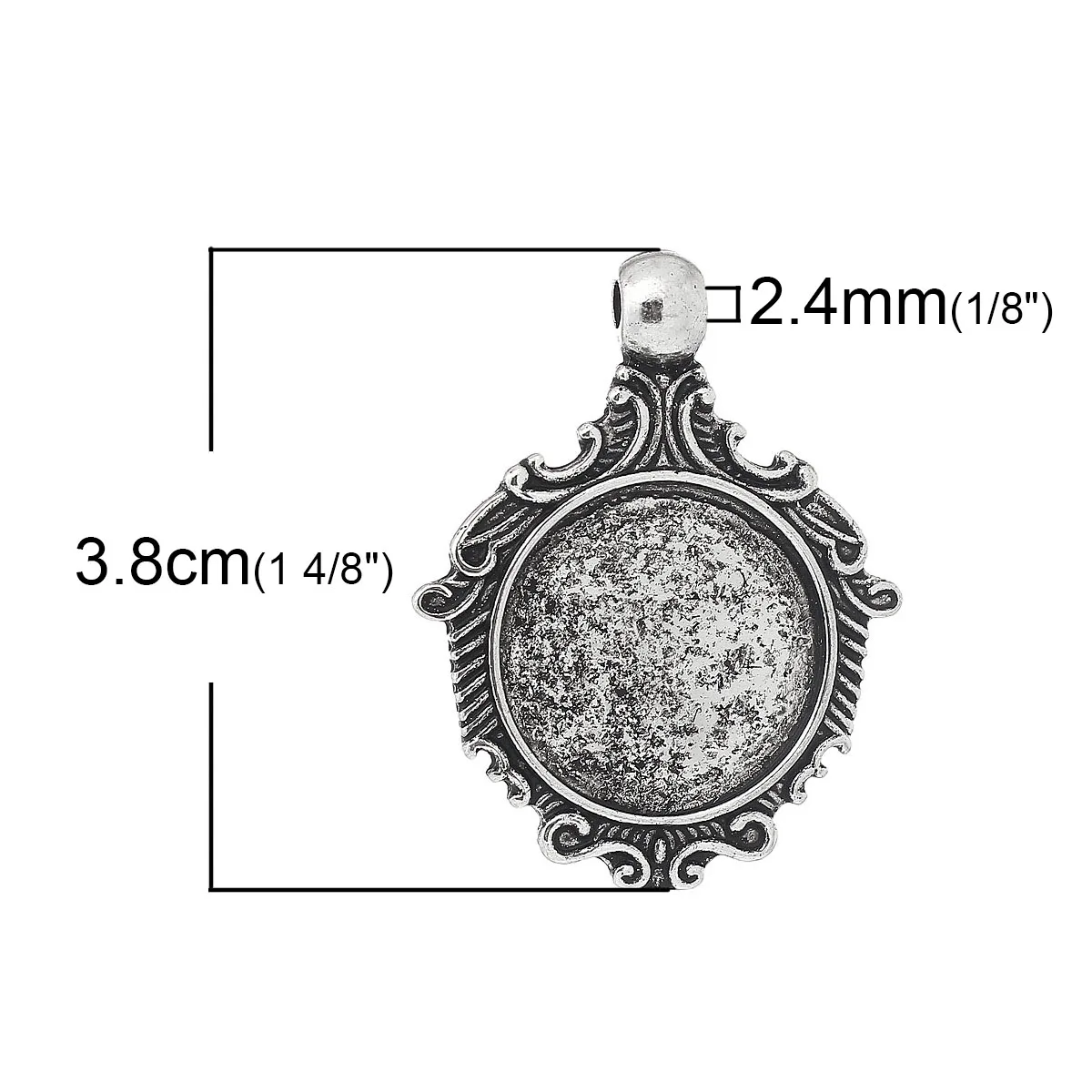 DoreenBeads подвески из цинкового металлического сплава зеркальные Серебристые