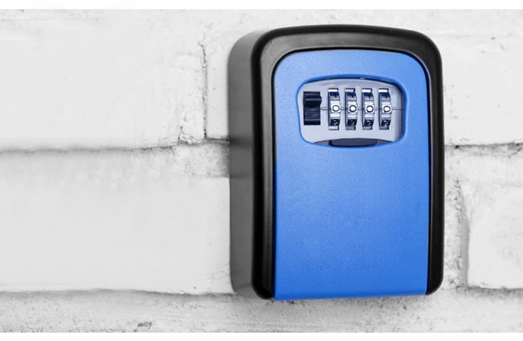 Key Safe Box Wall Mount Combination Password Lock Aluminum Alloy Material Keys Storage Box Multi Color Small Security Safes (3)