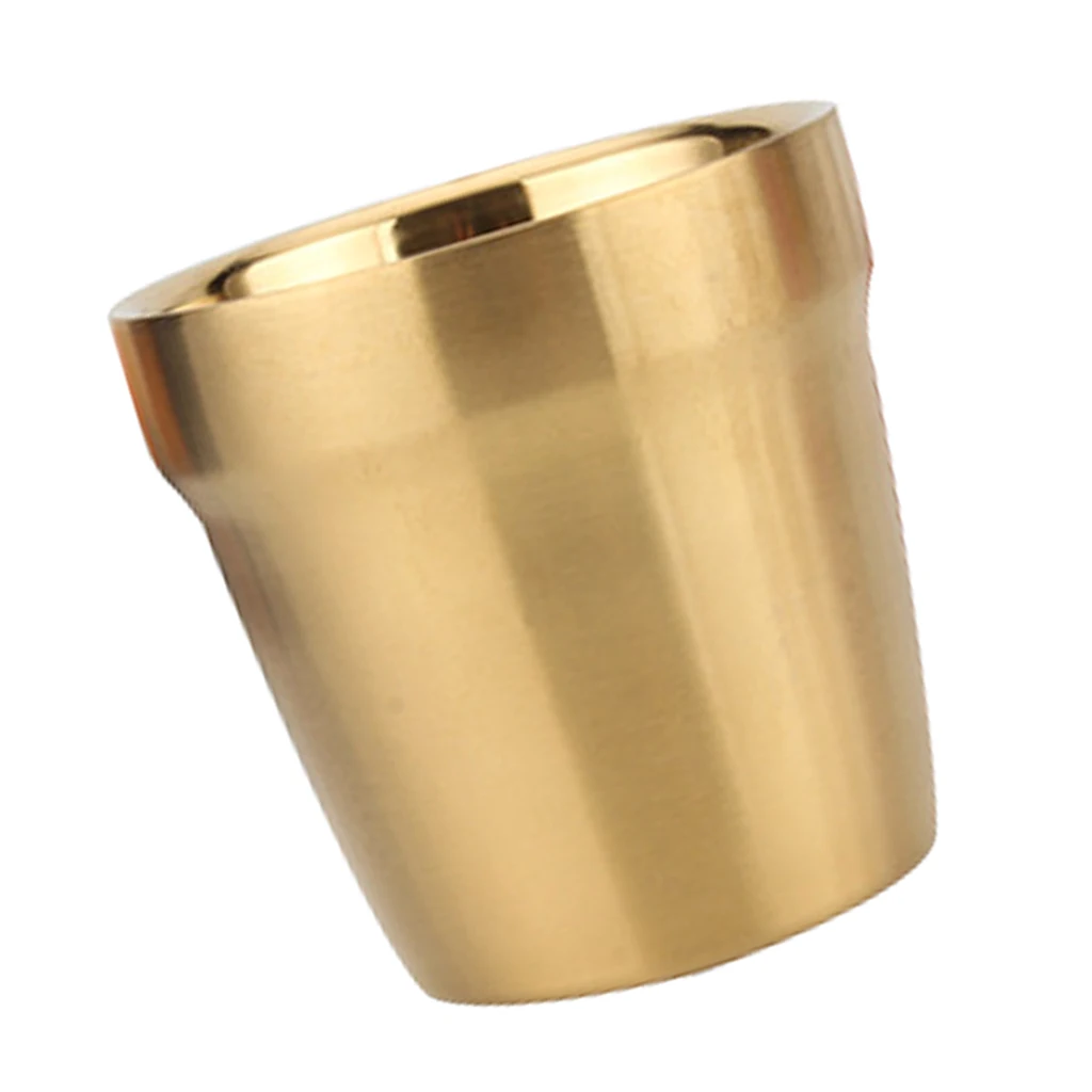 New Gold 304 Stainless Steel Coffee Mug Camping Water Cup Cold Glass 8oz, Dishwasher Safe, Great for Ice Drink, Hot Beverage