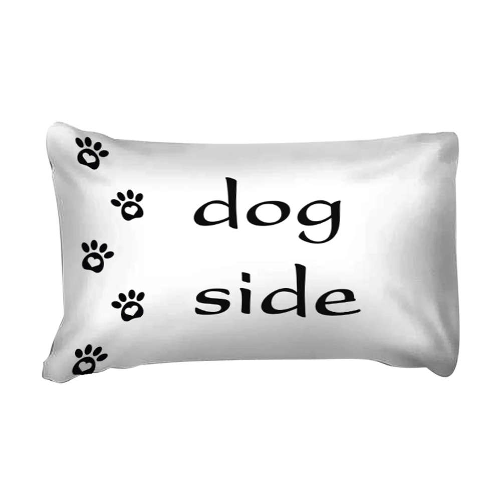 3d Dogs Side Black And White Duvet Cover With Pillowcases Bedding