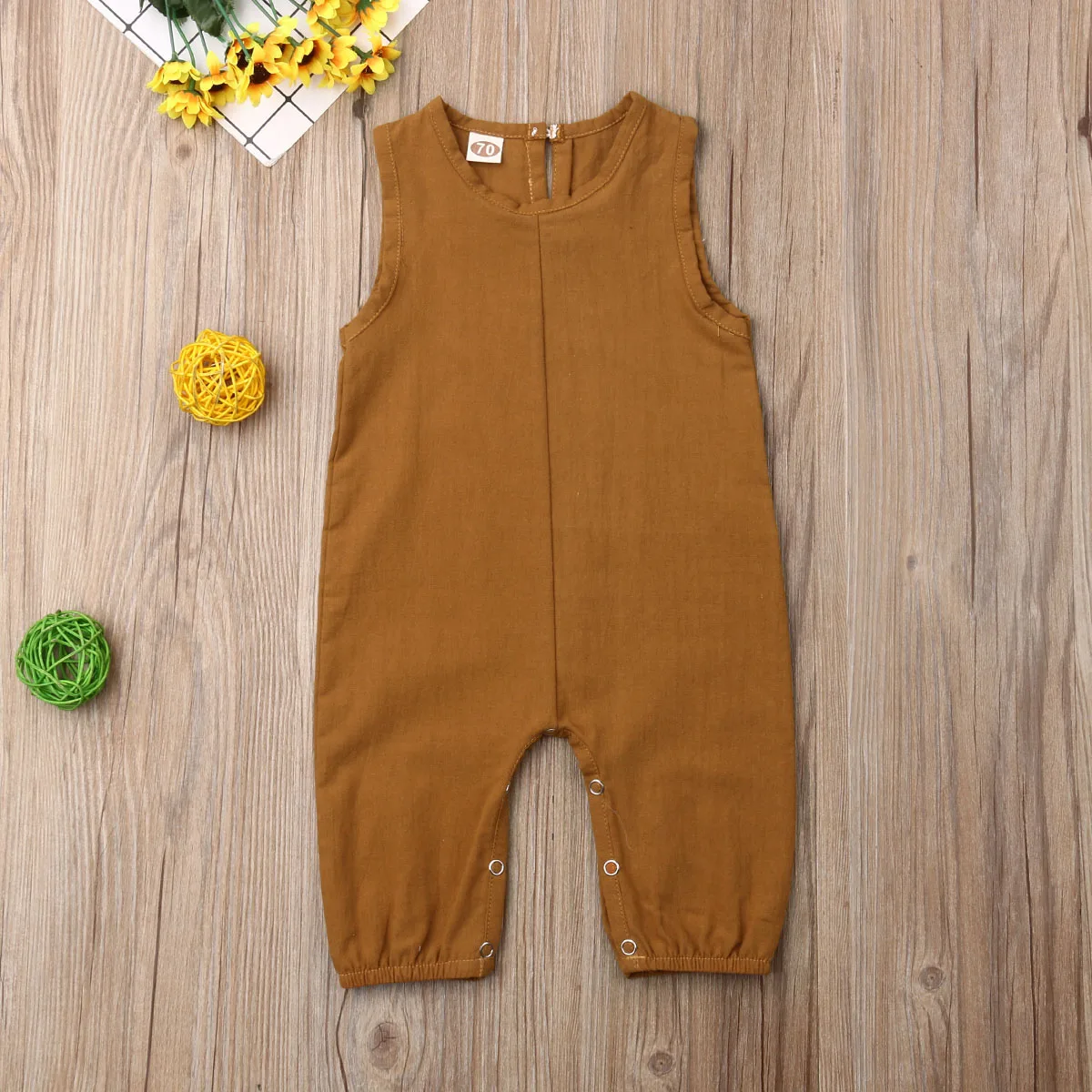 Комбинезон Emmababy однотонный для новорожденных мальчиков и девочек 0 24