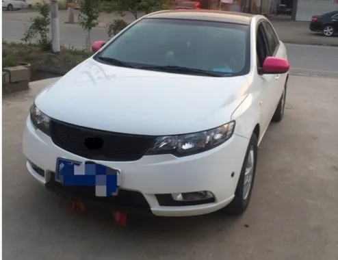 ABS пластик Верхняя решетка радиатора вставка для Kia Forte 2009-2012 1 шт