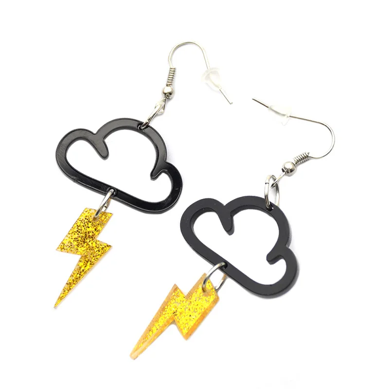 

Lychee 1 pair Cute Acrylic Women Earrings Cloud Lightning Drop Earrings Pendant Dangle Earrings Jewelry