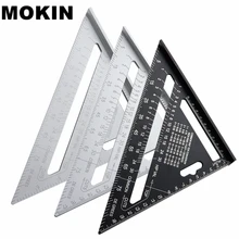 7 ''aluminium Legierung Dreieck Lineal Winkelmesser Gehrung Geschwindigkeit Platz Mess Lineal Für Gebäude Framing Holzbearbeitung Werkzeuge