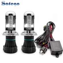 1 пара AC 55 Вт Биксеноновая лампа реле Жгут H4 Hi/Lo Биксеноновая H4-3 HID сменный лампочка фара H4 3000 K 4300 K 6000 K 8000 K