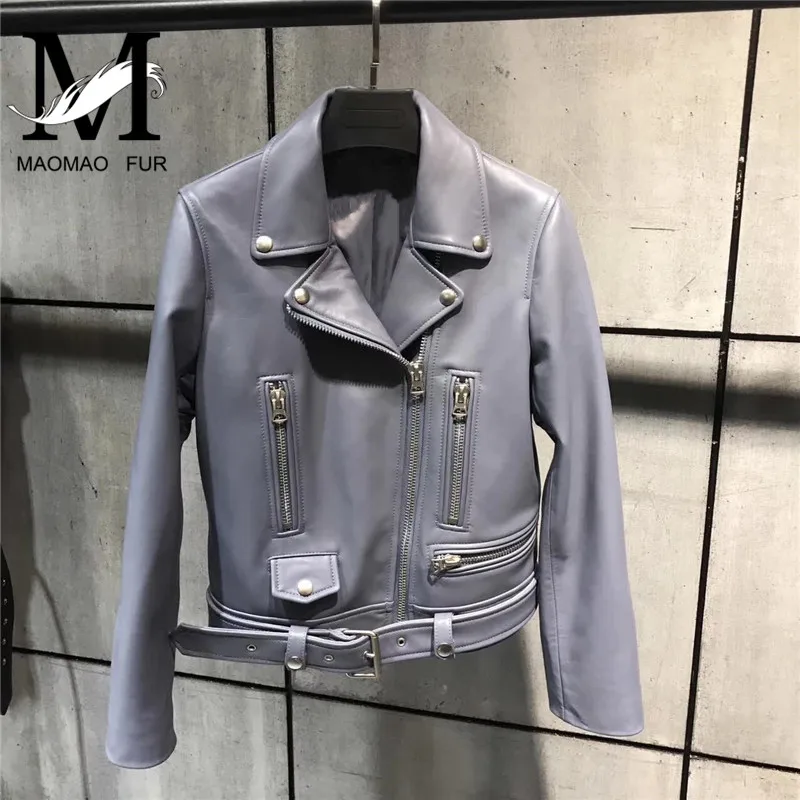 Женская кожаная куртка из натуральной овечьей кожи|jacket real|jacket fashionjacket quality |