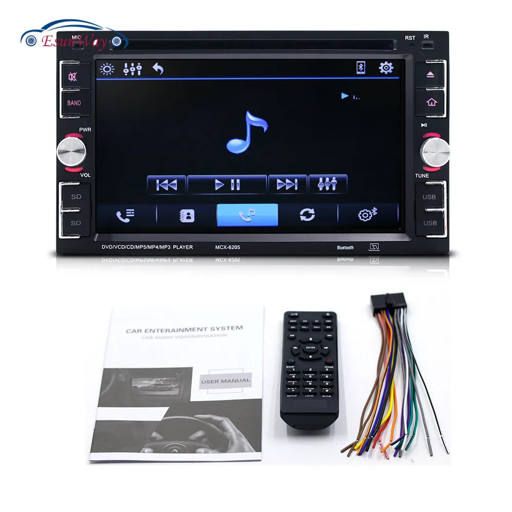 Universal Fit 2 Din 6.2 Touch Screen Inch Car CD/DVD Playercar touch
