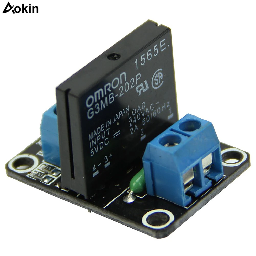 

DC 5V 1 Channel SSR Solid-State Relay module High Level Trigger 2A for arduino