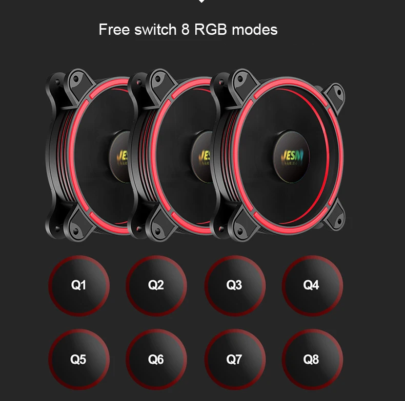 JESM AURA J3 RGB контроллер вентилятор с ШИМ управлением шасси 12 см водяного охлаждения