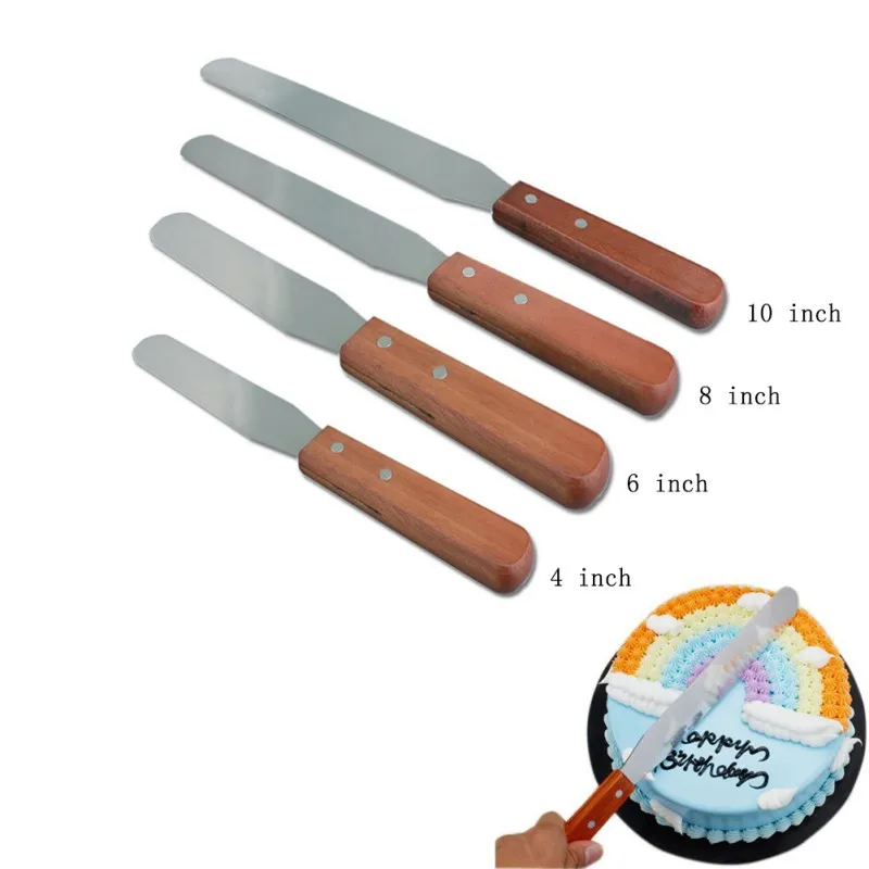 Cake Butter Stainless Steel Cake Cream Knife Smoother Icing Frosting
