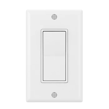 

American Button Switches Wifi Smart Wall Light Switch Dimmer Mobile App Remote Control No Hub Required Works With Amazon