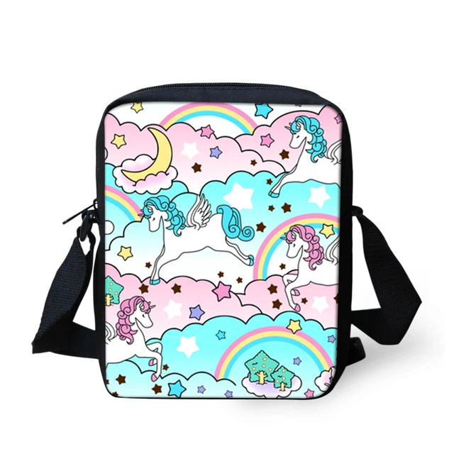 Whole Cute Unicorn Horse Print School Crossbody Bag Cartoon Whole Cute Unicorn Horse Print School Crossbody Bag Cartoon Messenger Bags For Junior High Ager