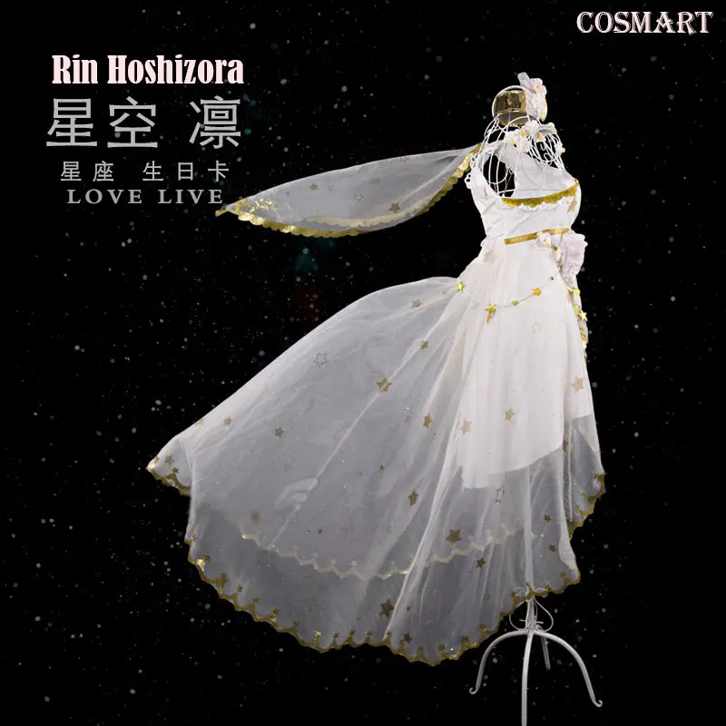 

Anime Lovelive!!Rin Hoshizora Arcade Birthday Card Constellation Rin Cosplay Costume Love live Lolita Party Dress Free Shipping