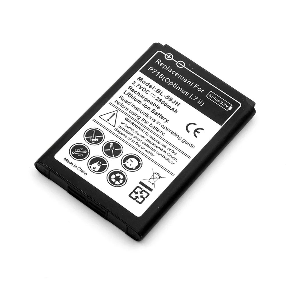 2600 мА/ч BL 59JH BL59JH литий ионная аккумуляторная батарея для LG Optimus L7 II двойной P715 P713 F3