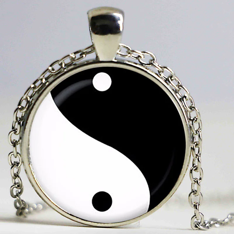 Ying yang подвеска с символикой. символ ожерелье. Символы ювелирные изделия