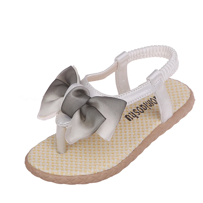Bekamille Summer Toddler Shoes Girls Sandals In Kids Flat Flip Flop Bow Beach Children Princess Casual | Детская одежда и обувь