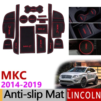 

Anti-Slip Rubber Gate Slot Mat Cup Mats for Lincoln MKC 2014 2015 2016 2017 2018 2019 Accessories Stickers Car Styling 14pcs/set