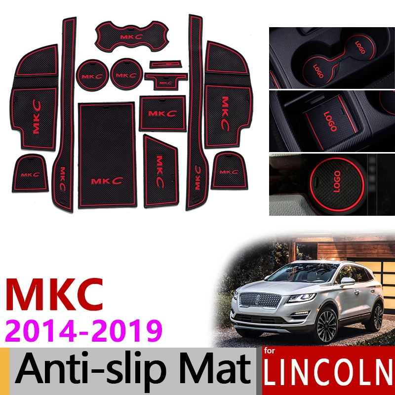 Противоскользящий резиновый коврик для ворот Lincoln MKC 2014 2015 2016 2017 2018 2019 аксессуары