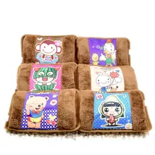 Милая бутылка для горячей воды, электрическая зарядка, грелка для рук с героями мультфильмов, 220 В, согревающая сумка для воды, подушка для кошки