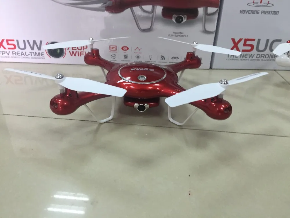 Новейшая модель; SYMA X5UW Дрон 720P WI-FI с видом от первого лица 2MP HD Камера вертолет высота удерживайте один ключ Land 2,4G 4CH 6 оси Квадрокоптер с дистанционным управлением