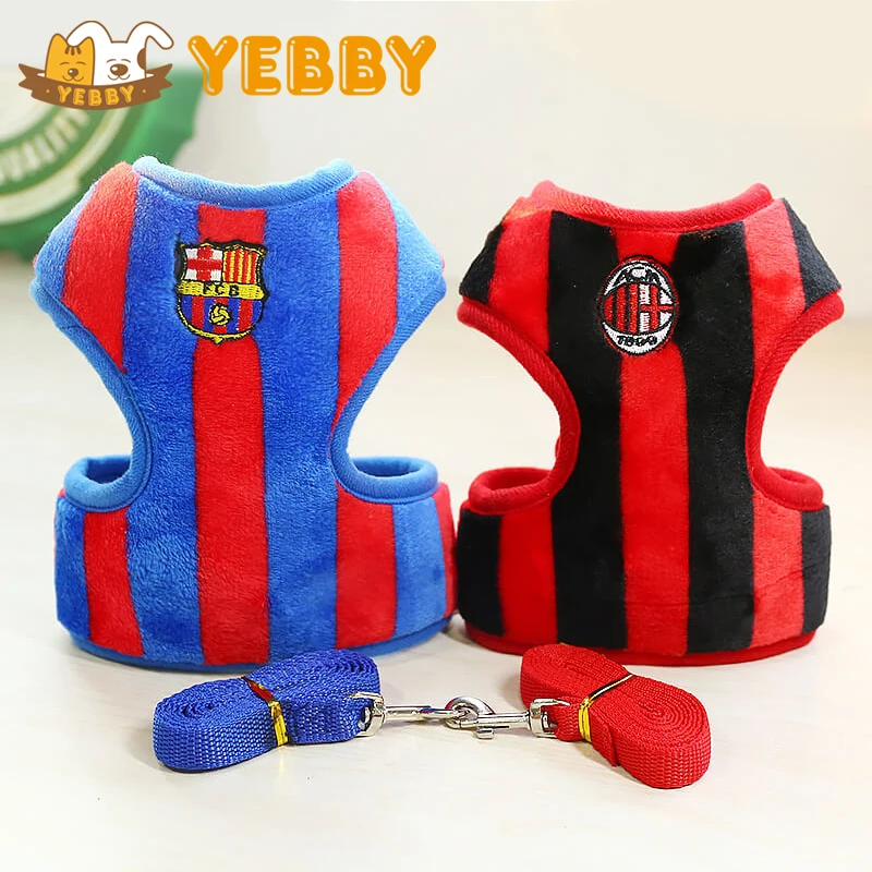 

Dog Collars Sets Leashes Harness Vest Puppy Chain Belt Rope Set Strap Football Soccer Sport Supplies Pet Shop Product
