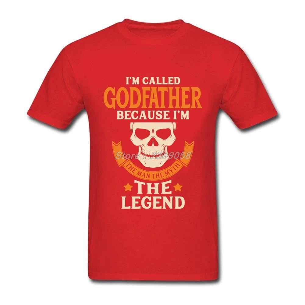 Мужская футболка с надписью Legend Godfather модная принтом забавный подарок футболки