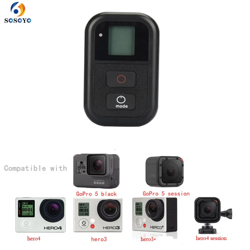

For Gopro Wi-Fi Remote Control ( Transmitter) + Strap Mount For Gopro Hero 4/3+ / 3 Hero 5 Video Action Camera Accessories