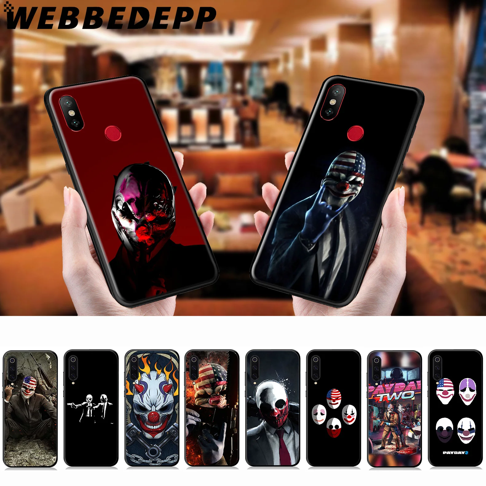 WEBBEDEPP Payday 2 игровой мягкий чехол для Xiaomi Mi 9T 9 8 SE 6 A1 A2 A3 Lite MiA1 MiA2 MiA3 F1 MAX 3 Mi8 CC9E CC9 |