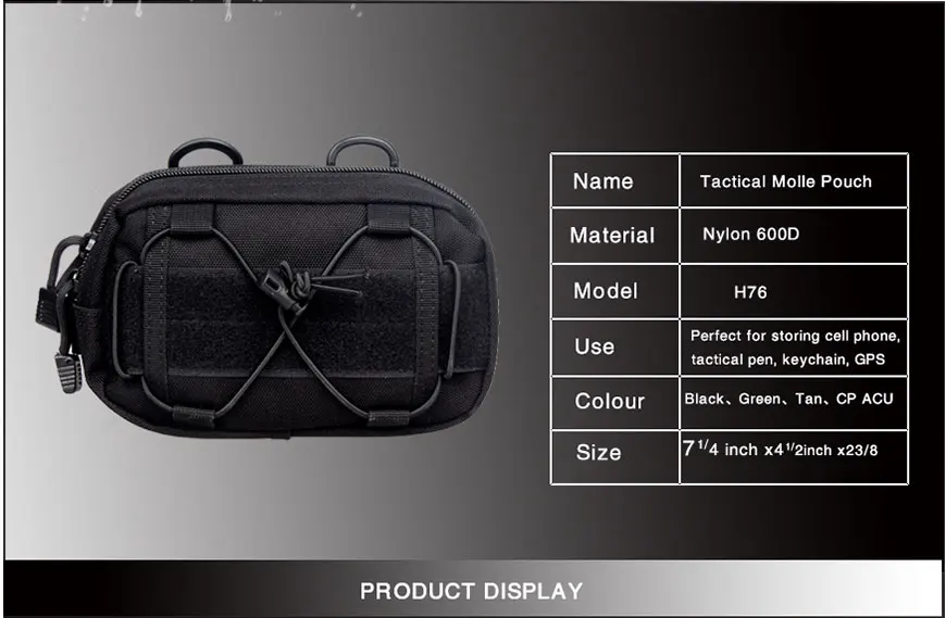 tactical bag organizer H76