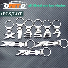 Для BMW X3 X5 X6 x1 эмблема логотипа 1 шт. металлический Автомобильный держатель для ключей из цинкового сплава, брелок для ключей, брелок для ключей, логотип, переоборудование автомобиля