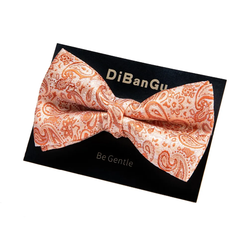 

DiBanGu New Style Orange Paisley Children Bowtie Polester Bowties Baby Kid Kids Classical Butterfly Bow tie LH-063