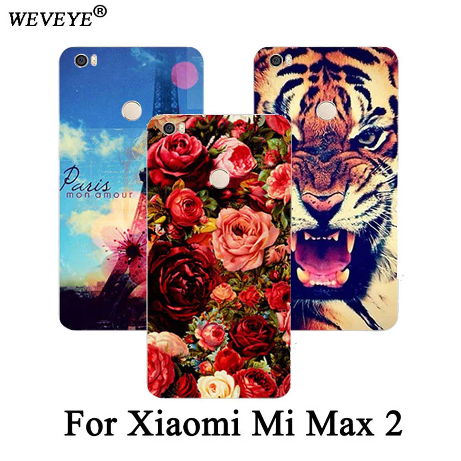 Чехол для телефона Xiaomi Mi Max 2 чехол с рисунком цветов животных Эйфелевой башни |