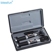 Ear Eye Healthcare Fiber Optics Otoscope Ophthalmoscope 2Pcs/ set, Professional direct Opthalmoscope Medical Diagnostic ENT Kit Ear Eye Healthcare Fiber Optics Otoscope Ophthalmoscope 2Pcs/ set, Professional direct Opthalmoscope Medical Diagnostic ENT Kit
