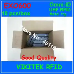 Omni-ID Exo 600 UHF rfid металлическая бирка 10 шт. коробка 860-940 МГц 915 м EPC c1g2 ISO18000-6C EXO600 склад логистика розничное использование