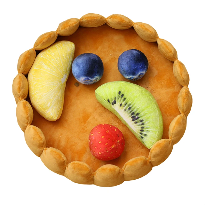  Fruit Tart Bed Pad Keep Warm Kennel Cat Sleep Mat Nest House Warm Removable Cat House Pet Tunnel Be