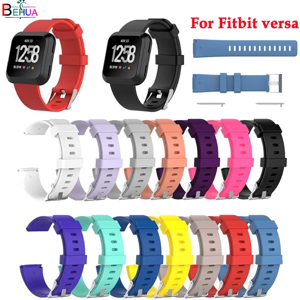 Soft Silicone Sports Wristband For Fitbit versa smart watch Replacement Bracelet strap watchband Accessories | Наручные часы