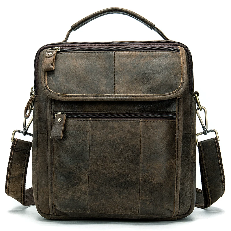 WESTAL الرجال حقيبة جلدية أصلية Crossbody أكياس للرجال حقيبة ساعي بريد للرجال جلد الرجال حقائب كتف الذكور حقائب 8870