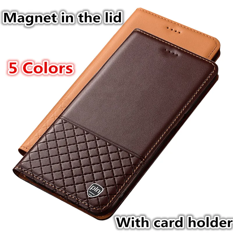  ZD11 Genuine Leather Phone Case With Card Holder For Asus Zenfone 5 2018 ZE620KL Case For Asus Zenf