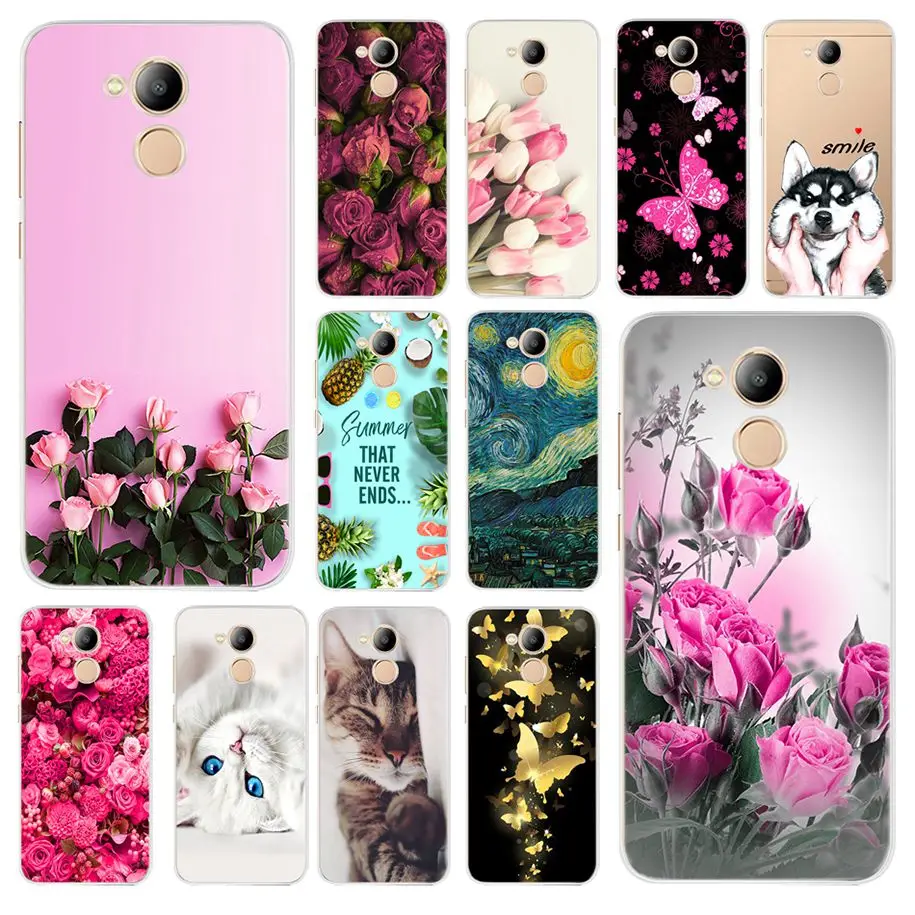 

Phone Shell FOR Huawei Honor 6C Enjoy 6S Case 3D Cute Cat Butterfly Paint Silicone Cover For Huawei Honor 6C 6 C DIG-L21HN Cases