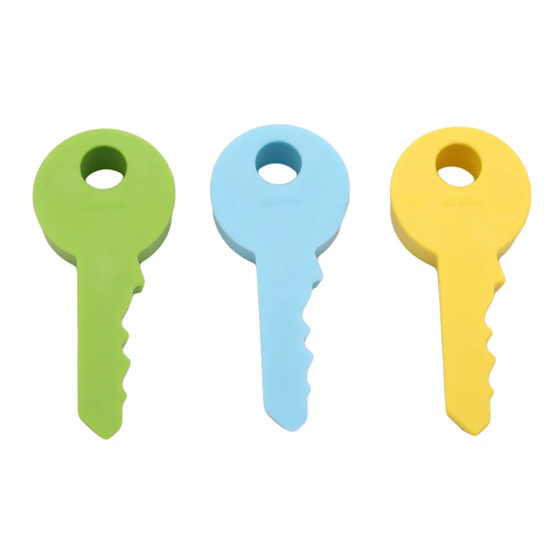 Hot Silicone Rubber Door Stopper Cute Key Style Home Decor Finger Safety Protection Wedge Kid Baby Safe Doorstop