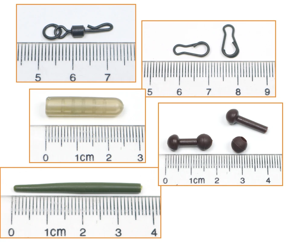 ICERIO 50 шт. для рыбалки на карпа, chod Rig защитные рукава свинцовые зажимы слайды Heli аксессуары для снаряжения крупный карп терминал снасти