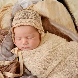 Детские одеяла для новорожденных реквизит для фотосъемки шаль эластичная вязаная пеленка детские одеяла гамак хлопчатобумажное одеяльце
