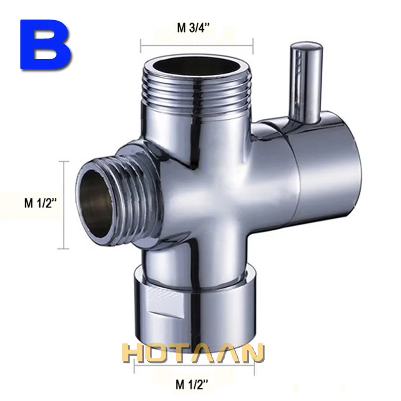 ., Retail,Fationable Bathroom Faucet Accessories New Brass water shower diverter YT-5102