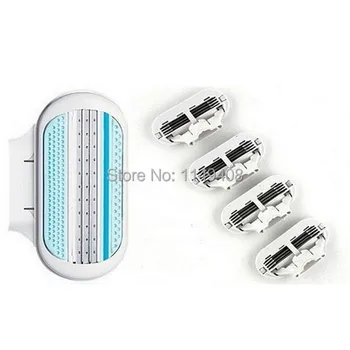 

(4pcs/lot) Best Quality Brand Shaving Razor Blades For Women AAA High Quality Brand Female Sharpener shaving