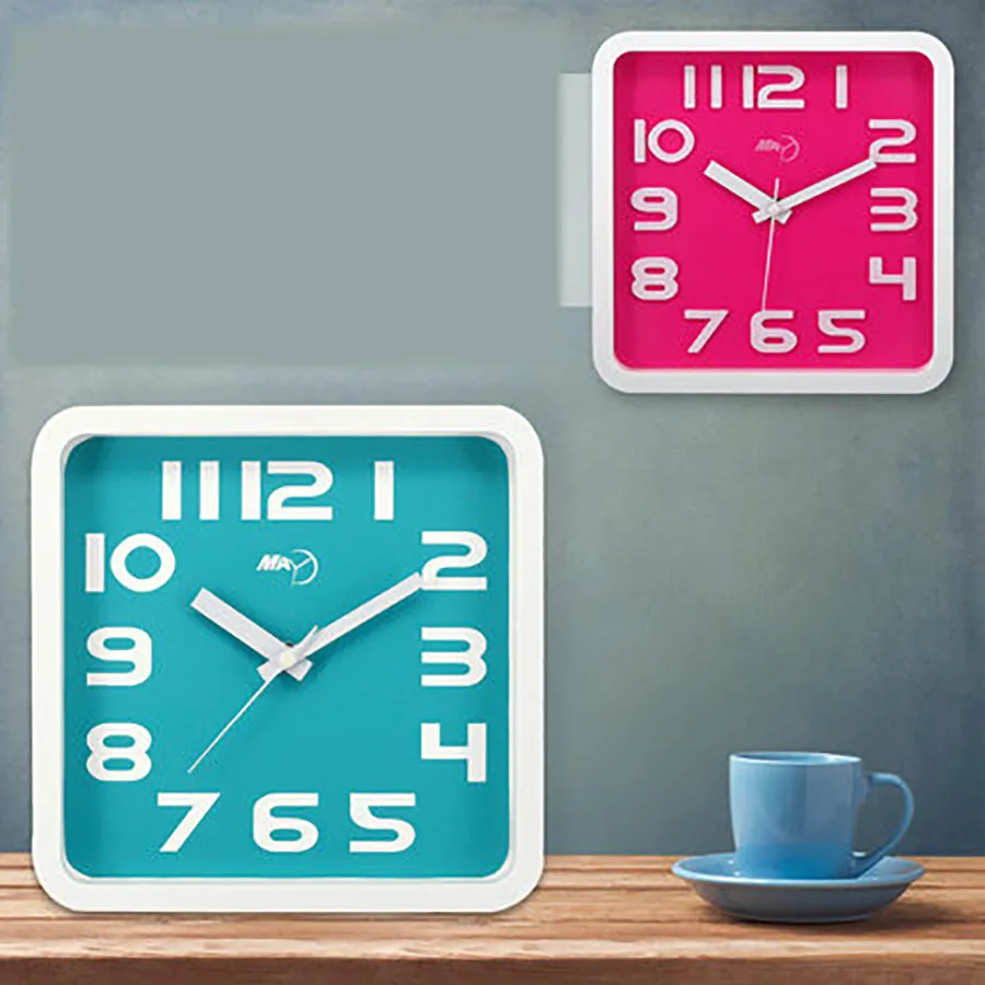 

Digital Wall Clock Modern Design Vintage Clock Retro Mechanism Silent Clock Wall Watches Home Decor Kitchen Living Room WZH067