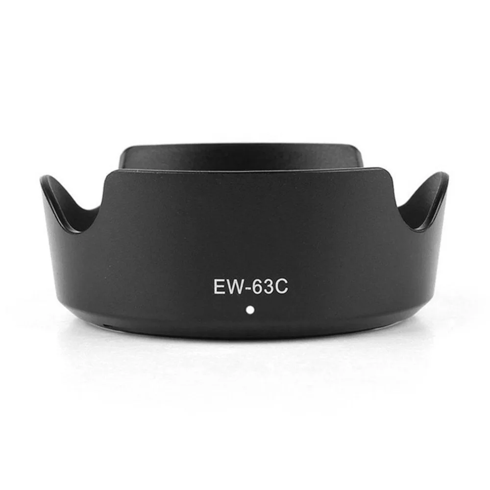 10 Pieces EW 63C Camera Lens Hood Cover for Canon DSLR Camera with EF S 18 55mm f/3.5 5.