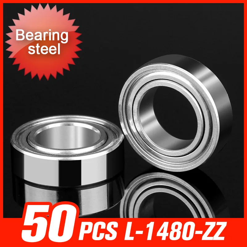 

50pcs L-1480ZZ Bearing 14x8x4mm Bearing Steel Bearings For Water Machinery Industries Medical Equipment Hardware Tool Accessorie